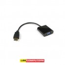 HD1080PHDMIToVGACableConverterWithAudioPowerSupplyHDMIMaleToVGAFemaleConverterAdapterforTabletLaptopPCTV